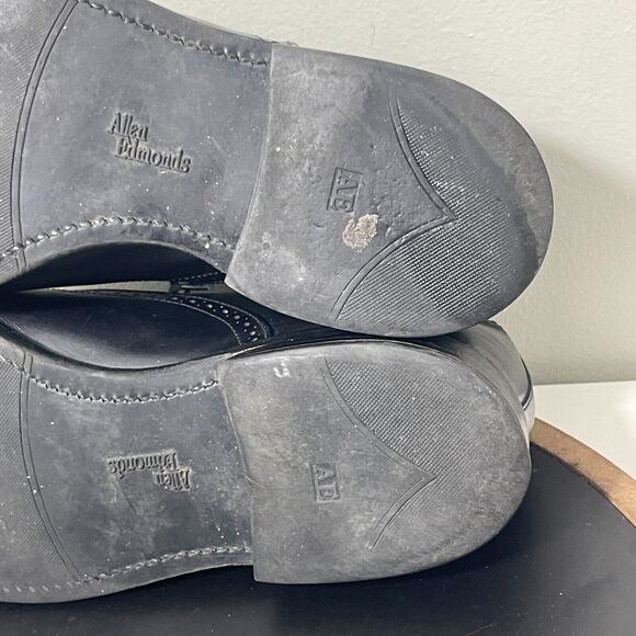 Allen Edmonds Shoes Men Size 8 Black Leather Cap Toe Oxford Dress Shoes Van Ness